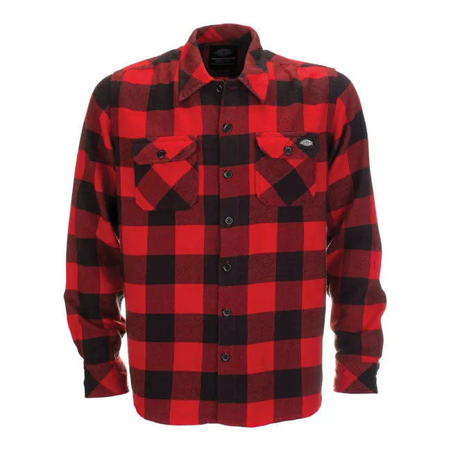 Dickies- skjorte "SACRAMENTO" Rød