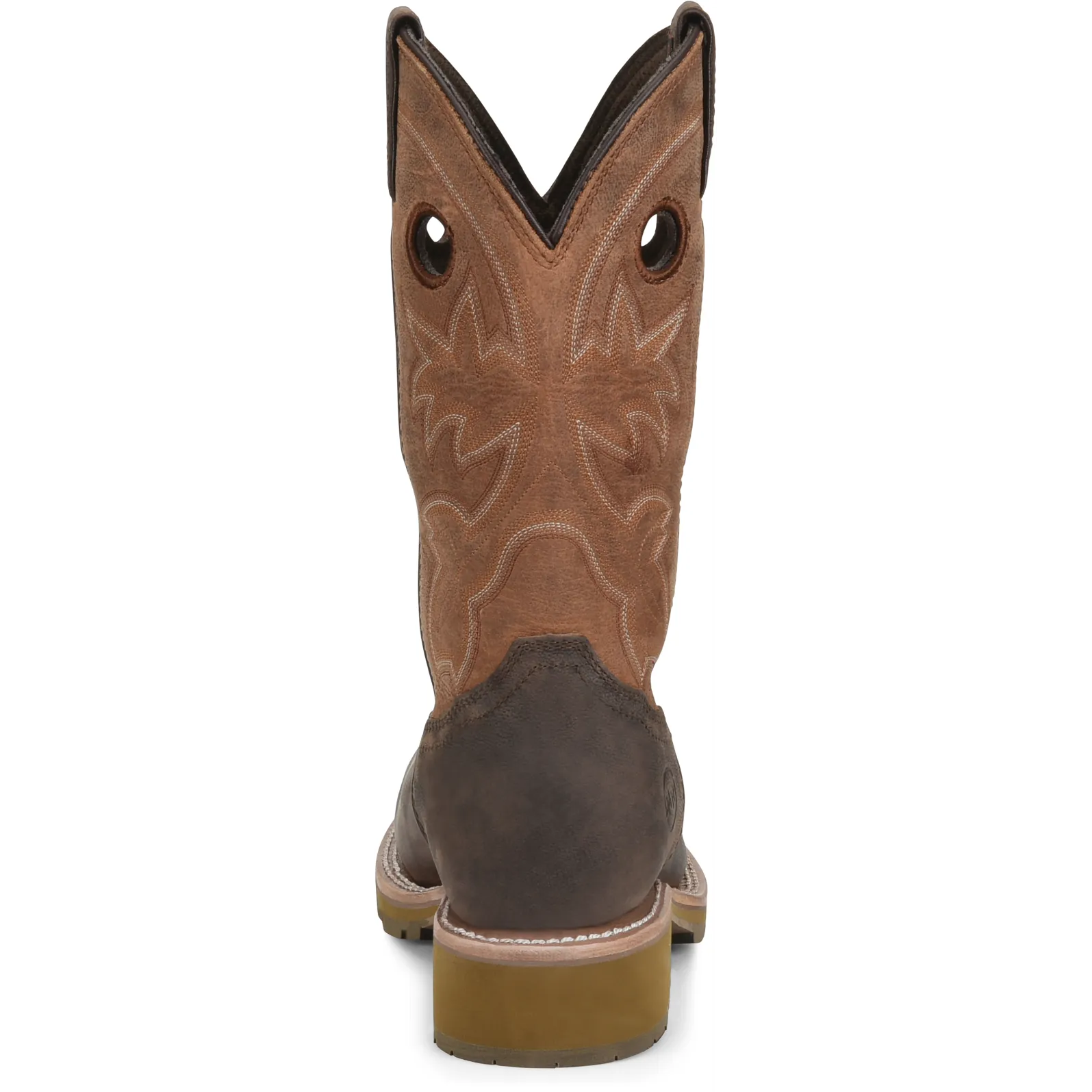 Double H Men's Abner 12" Sqr Toe Waterproof Western Work Boot - Brown - DH4353