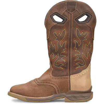 Double H Men's Phantom Rider 13" Waterproof Wide SQ Toe Roper Work Boot -Brown- DH5378