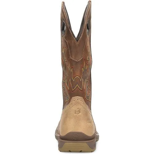 Double H Men's Phantom Rider 13" Waterproof Wide SQ Toe Roper Work Boot -Brown- DH5378
