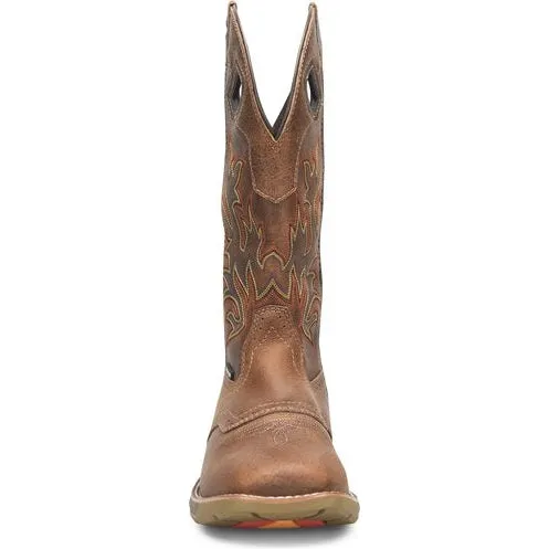 Double H Men's Phantom Rider 13" Waterproof Wide SQ Toe Roper Work Boot -Brown- DH5378