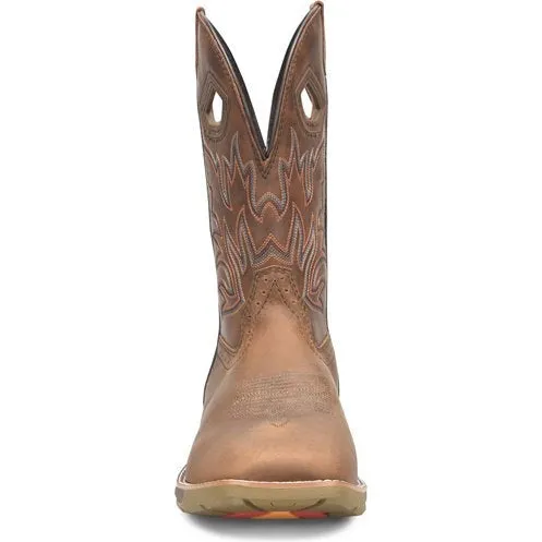Double H Men's Portal 11" Wide Steel Toe Roper Work Boot -Brown- DH5382