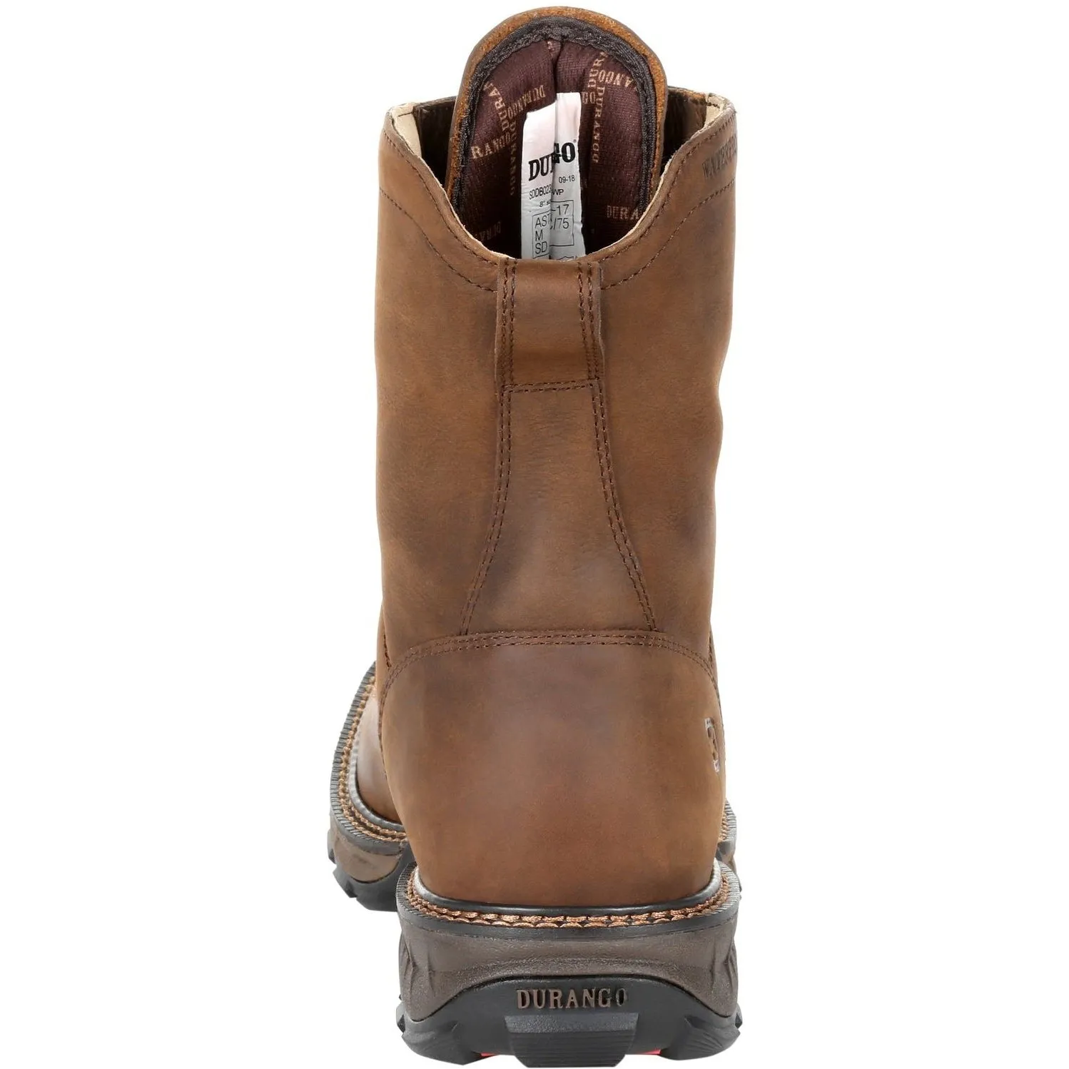 Durango Men's Maverick XP Lacer 8" Square Toe Waterproof Work Boot - DDB0238