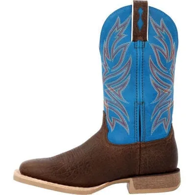 Durango Men's Rebel Pro 12" ST Western Work Boot -Brown And Blue- DDB0421