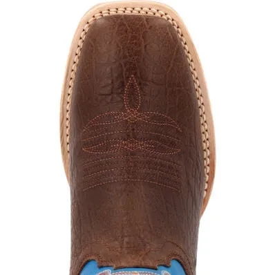Durango Men's Rebel Pro 12" ST Western Work Boot -Brown And Blue- DDB0421