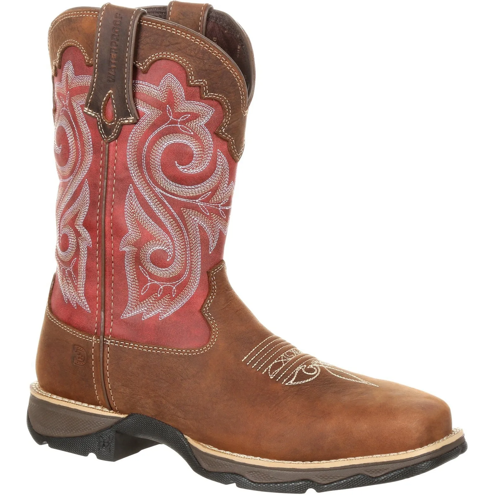 Durango Women's Lady Rebel 10" Comp Toe Waterproof Western Work Boot - DRD0220