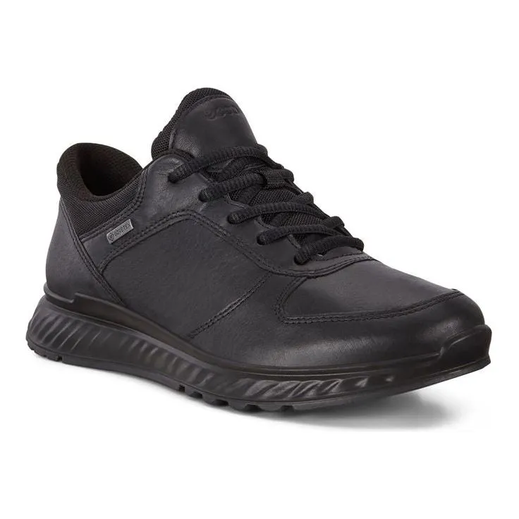 ECCO Exostride W - Ladies Gore-Tex Lace Trainer in Black