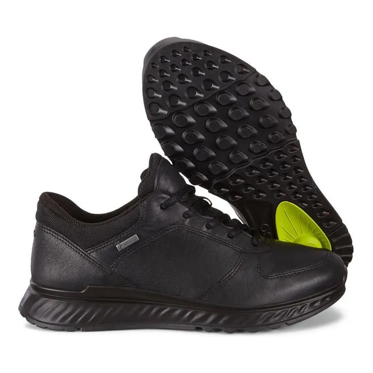 ECCO Exostride W - Ladies Gore-Tex Lace Trainer in Black