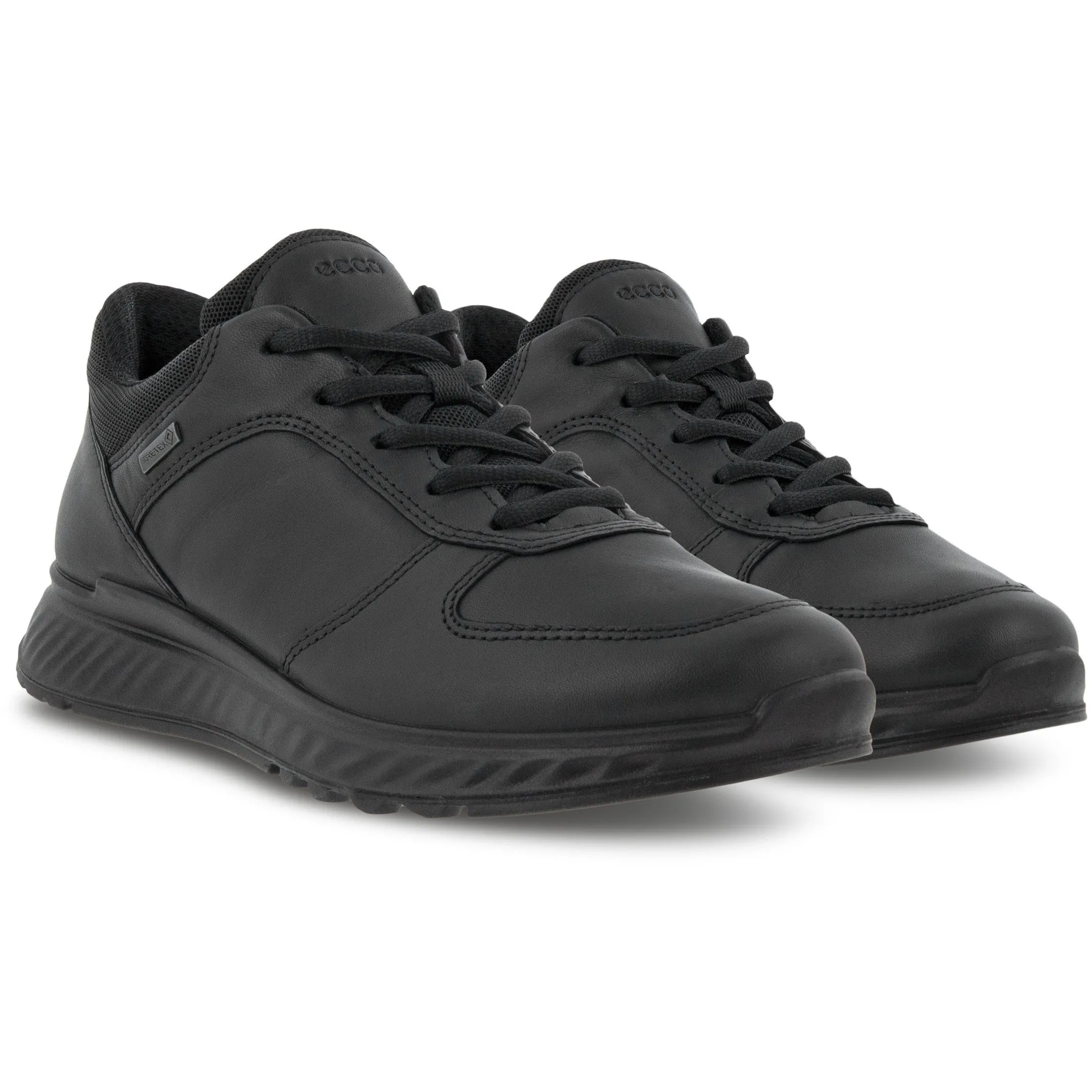 ECCO Exostride W - Ladies Gore-Tex Lace Trainer in Black