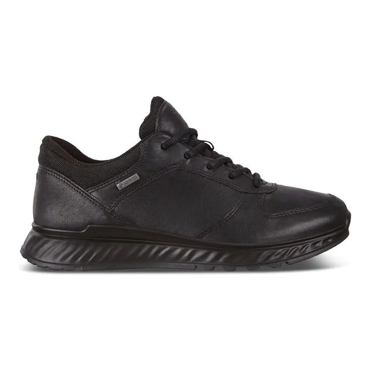 ECCO Exostride W - Ladies Gore-Tex Lace Trainer in Black