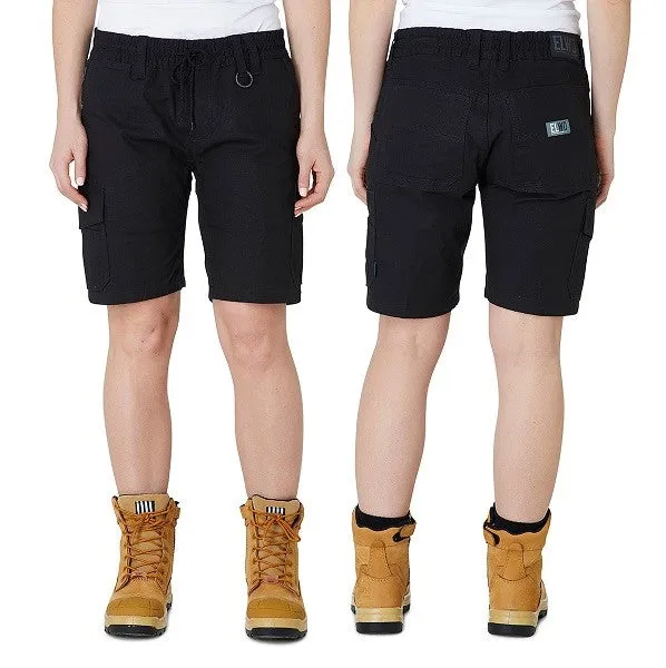 Elwood Ladies Elastic Utility Work Shorts EWD602