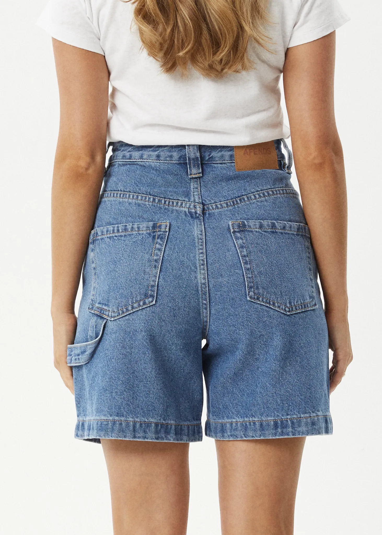 EMILIE DENIM WORKWEAR SHORT - WORN BLUE