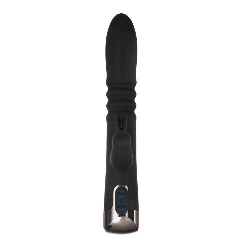 Evolved Rapid Thrusting Rabbit Vibrator - Black
