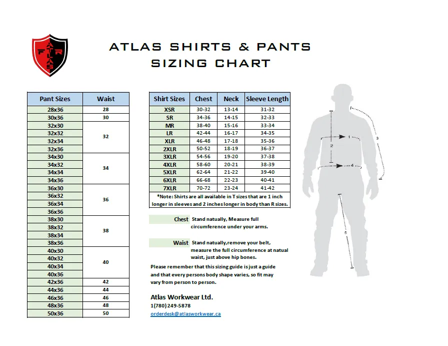 FR / Arc Flash Work Shirt by Atlas Workwear - Style 404