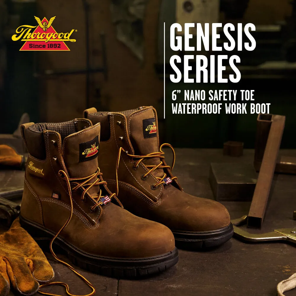 Genesis 6″ Chestnut – Nano Safety Toe – 804-4149