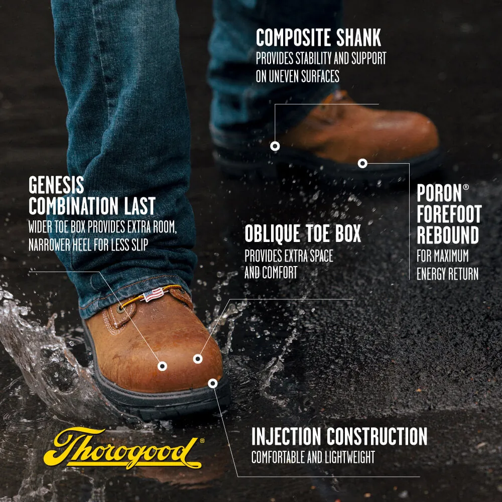 Genesis 6″ Chestnut – Nano Safety Toe – 804-4149