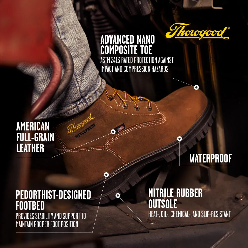 Genesis 6″ Chestnut – Nano Safety Toe – 804-4149