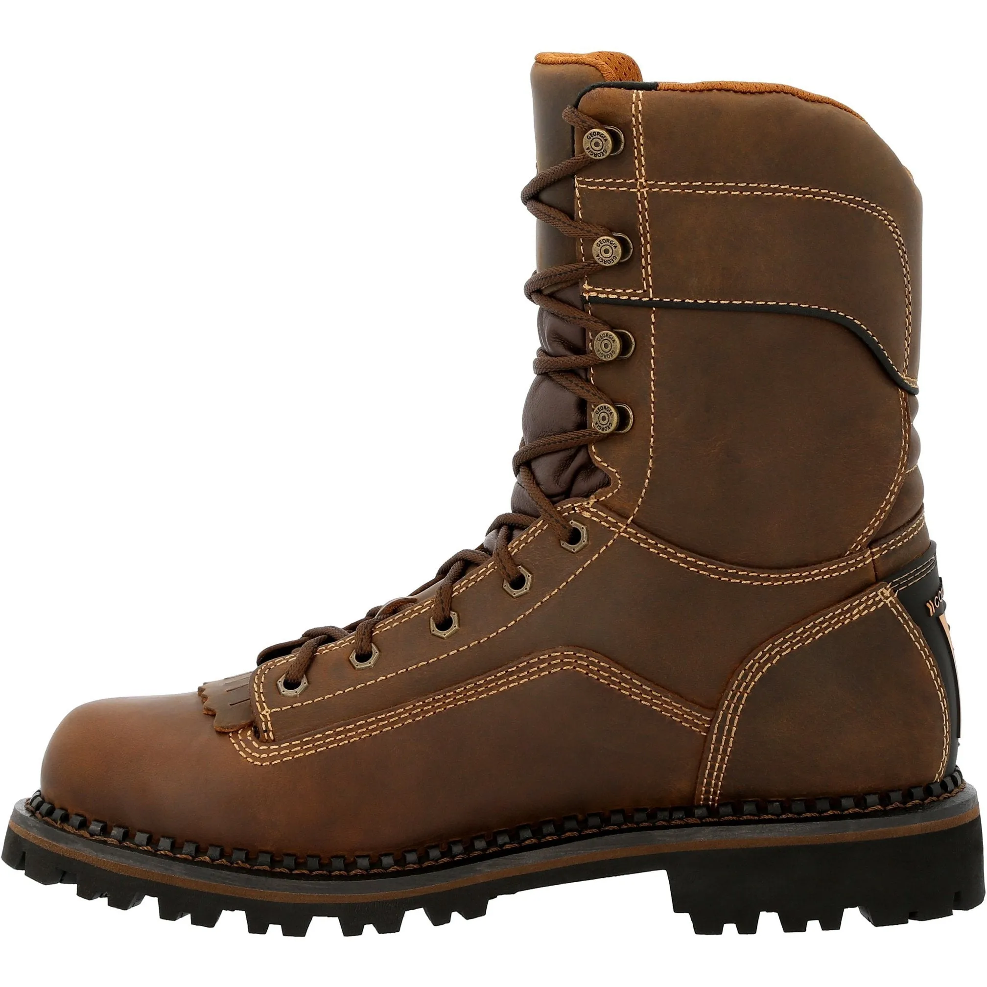 Georgia Men's AMP LT Low Heel Logger 9" Soft Toe Waterproof Work Boot- GB00472