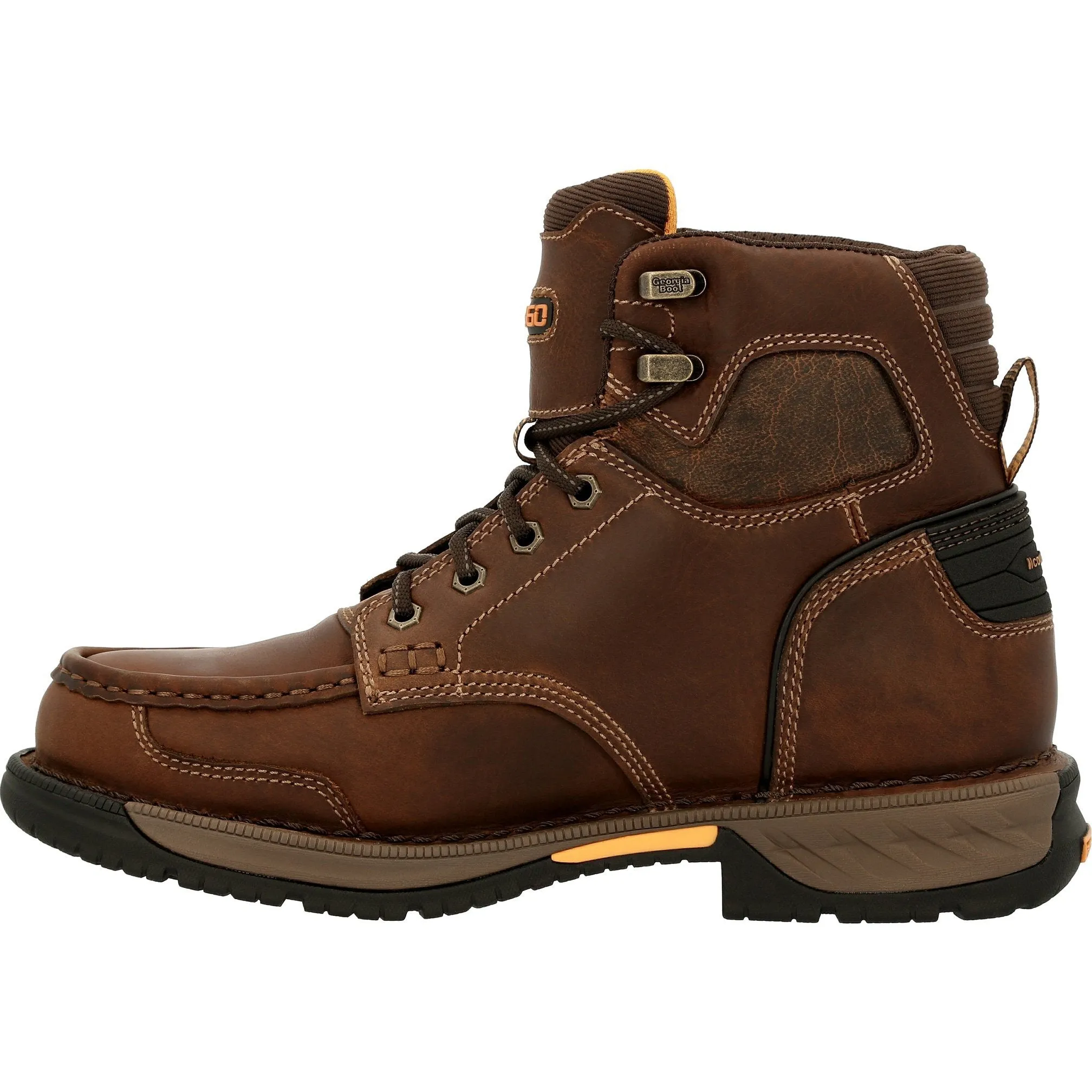 Georgia Men's Athens 360 5" Soft Toe Waterproof Work Boot - Brown - GB00439