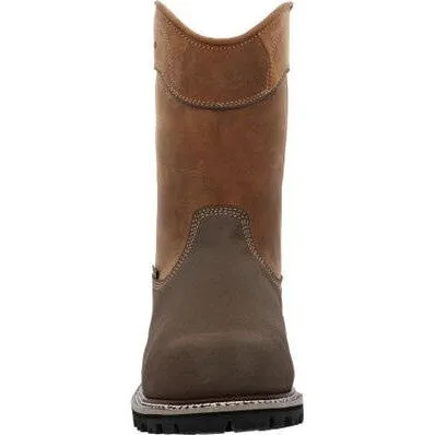 Georgia Men's Brute 11" Comp Toe Waterproof MG Work Boot- Brown- GB00644