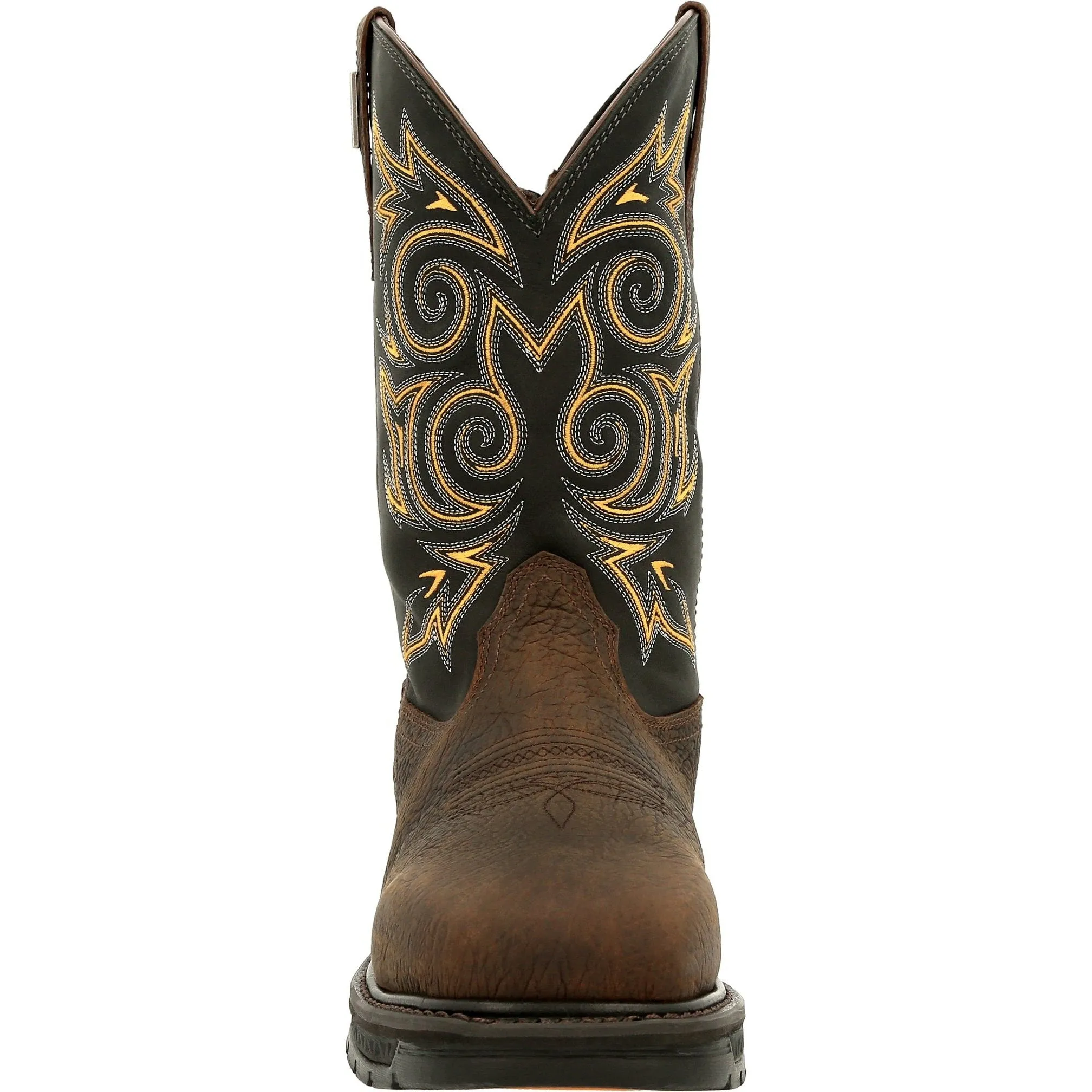 Georgia Men's Carbo-Tec Lightweight 11" Steel Toe Western Work Boot Brown- GB00437