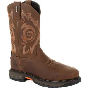 Georgia Men's Carbo-Tec LT 11" Steel Toe Waterproof Western Work Boot Brown - GB00264