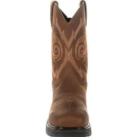 Georgia Men's Carbo-Tec LT 11" Steel Toe Waterproof Western Work Boot Brown - GB00264
