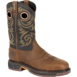 Georgia Men's Carbo-Tec LT 11" Steel Toe Waterproof Western Work Boot -Brown- GB00267