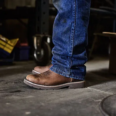 Georgia Men's Core 37 11" Soft Toe WP Western Work Boot- Brown- GB00693