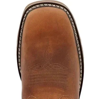 Georgia Men's Core 37 11" Soft Toe WP Western Work Boot- Brown- GB00693