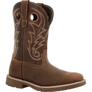 Georgia Men's Core 37 11" Steel Toe WP Western Work Boot- Brown- GB00692