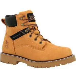 Georgia Men's Core 37 6" Steel Toe Waterproof Lace-Up Work Boot Wheat- GB00673