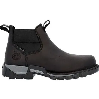 Georgia Men's Eagle One Chelsea Waterproof Steel Toe Work Boot -Brown- GB00563