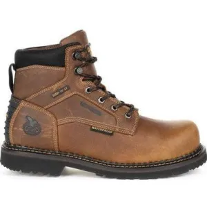 Georgia Men's Giant Steel Toe Waterproof Met Guard Work Boot -Brown- GB00322