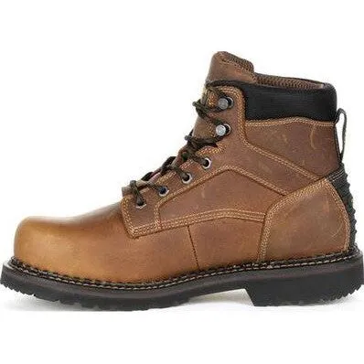 Georgia Men's Giant Steel Toe Waterproof Met Guard Work Boot -Brown- GB00322