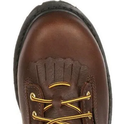 Georgia Men's Lace To Toe 8" Steel Toe Waterproof Work Boot- Chocolate- G8341