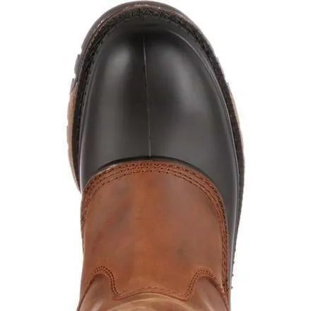 Georgia Men's Muddog Steel Toe Wellington Waterproof Work Boot - Brown - G5594