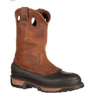 Georgia Men's Muddog Steel Toe Wellington Waterproof Work Boot - Brown - G5594