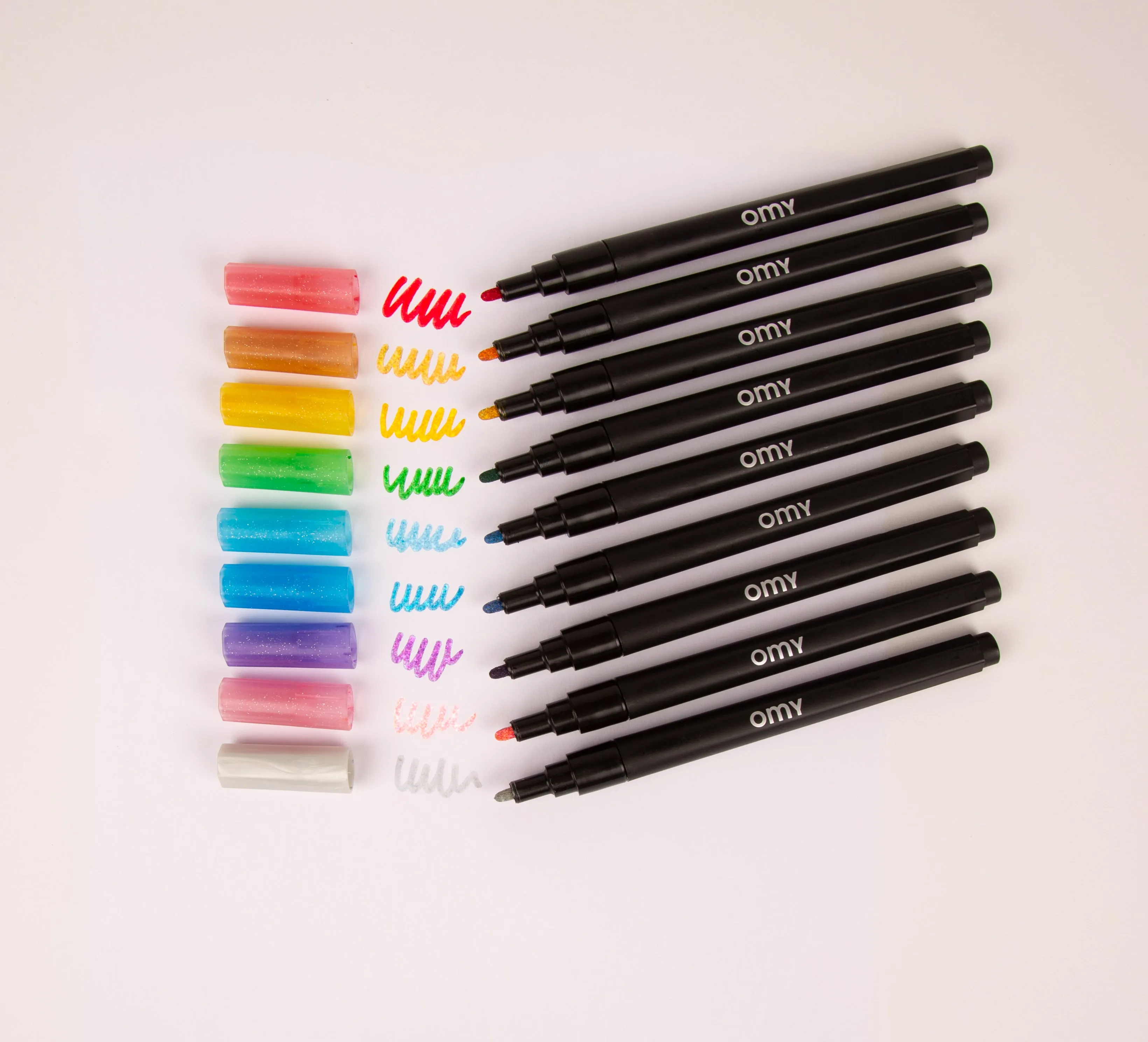 Glitter markers
