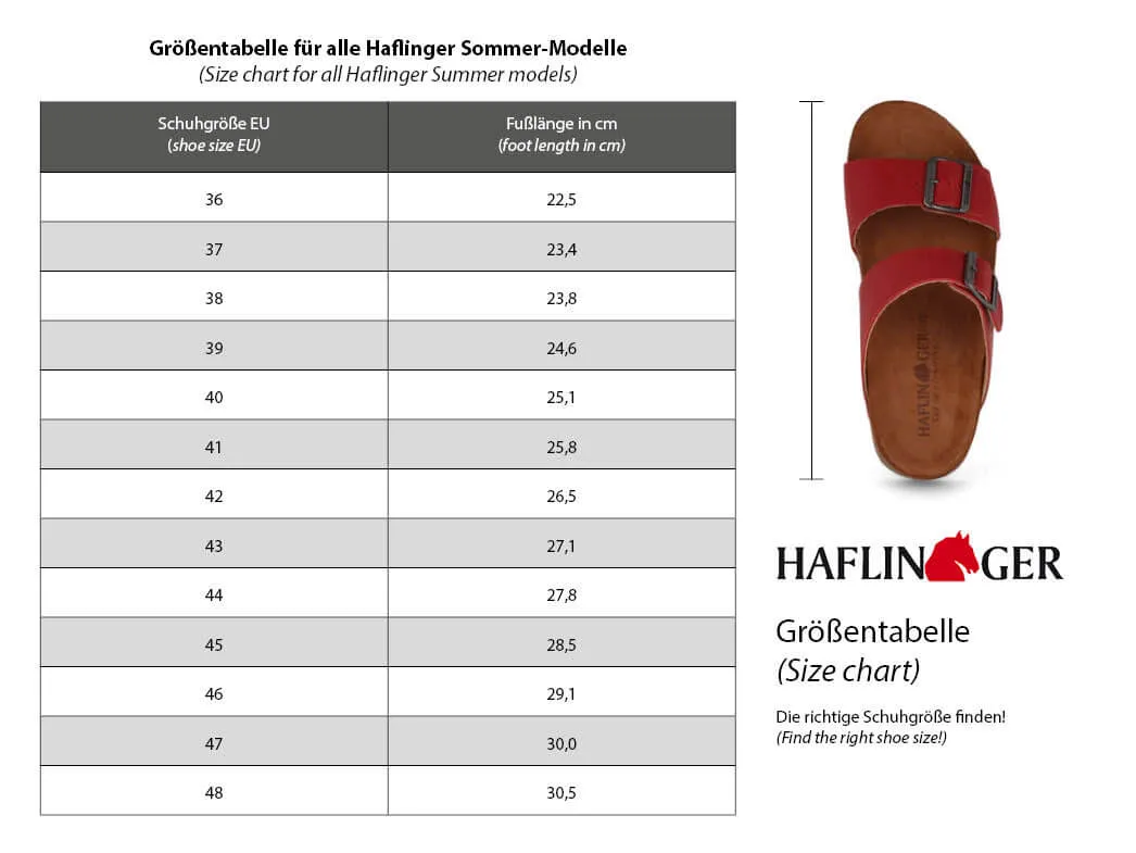 HAFLINGER Women Bio Sandals 'Juno', pine capri
