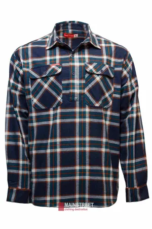 Hard Yakka Closed Front Check Flannelette Shirt