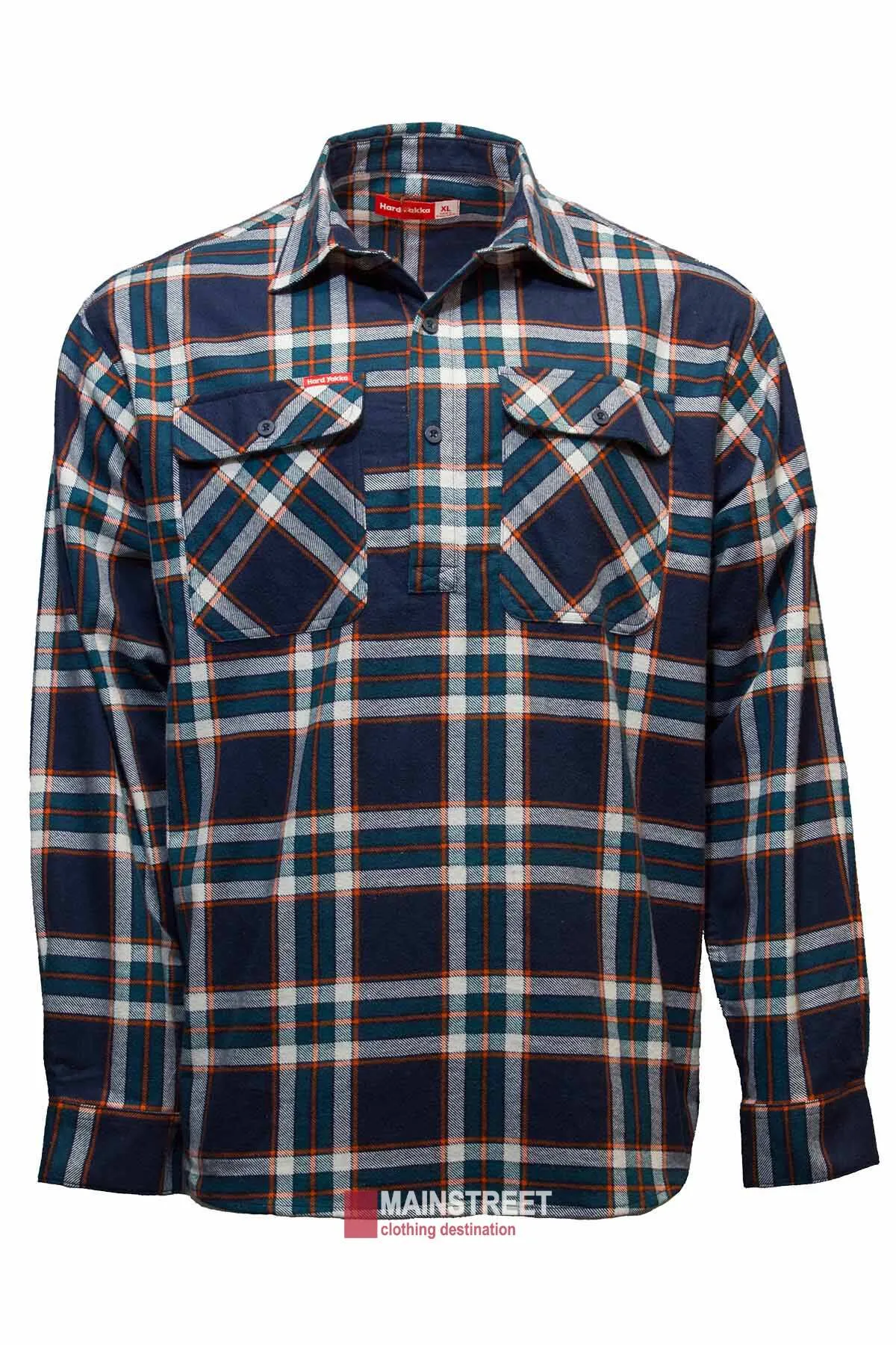 Hard Yakka Closed Front Check Flannelette Shirt