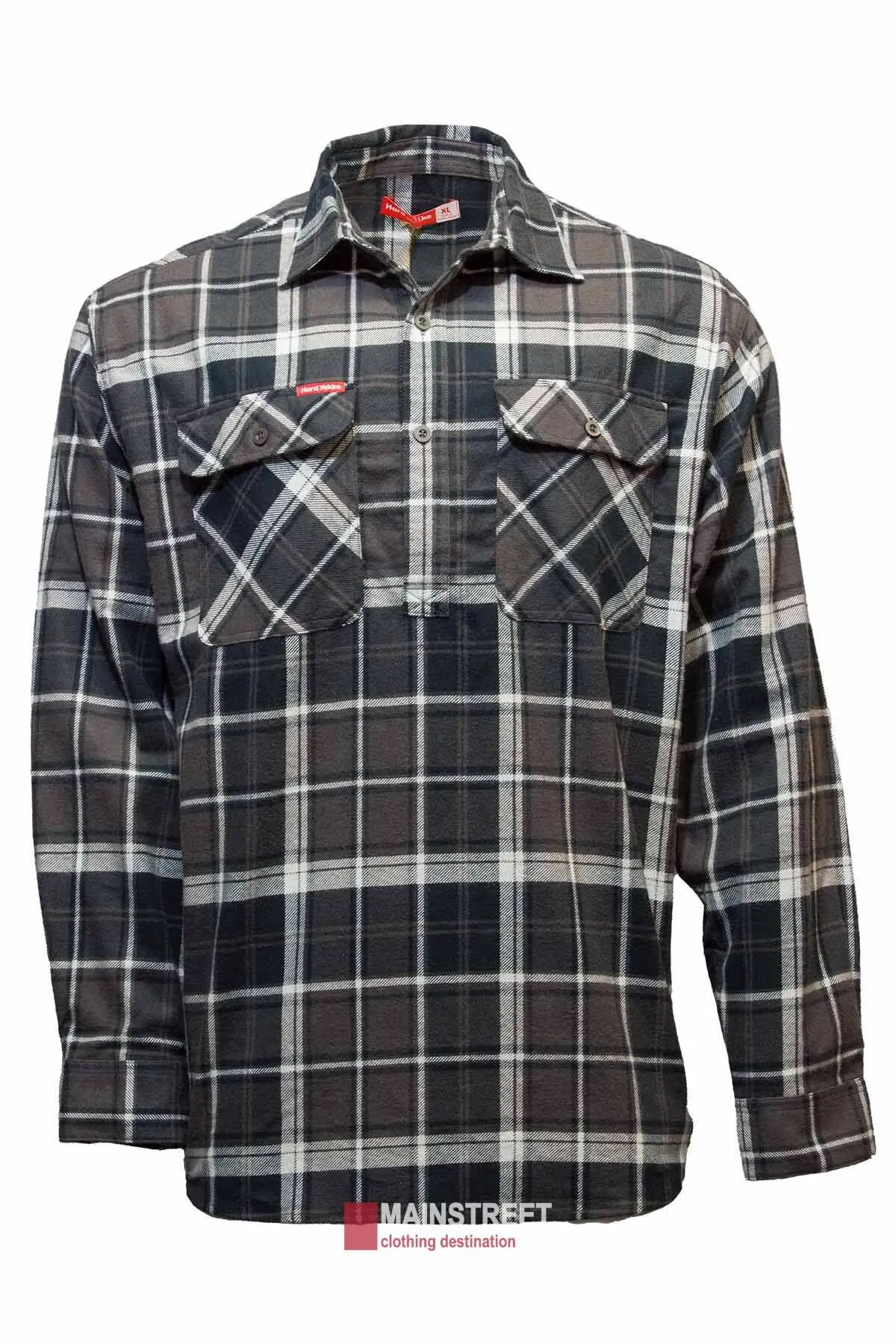 Hard Yakka Closed Front Check Flannelette Shirt