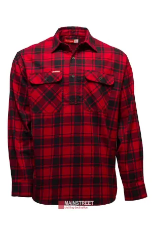 Hard Yakka Closed Front Check Flannelette Shirt