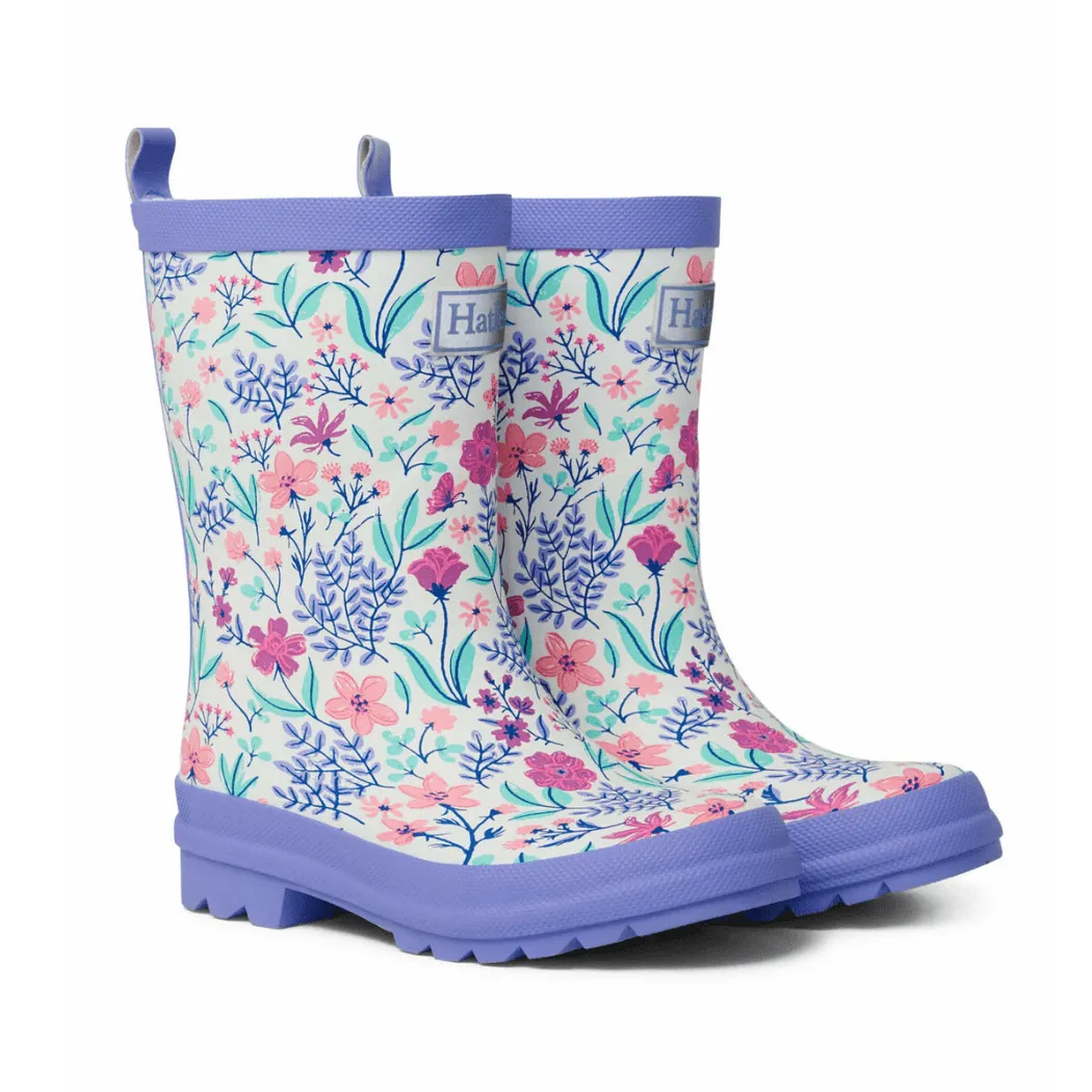 HATLEY Matte Kids Rain Boots | Wild Flowers size 4