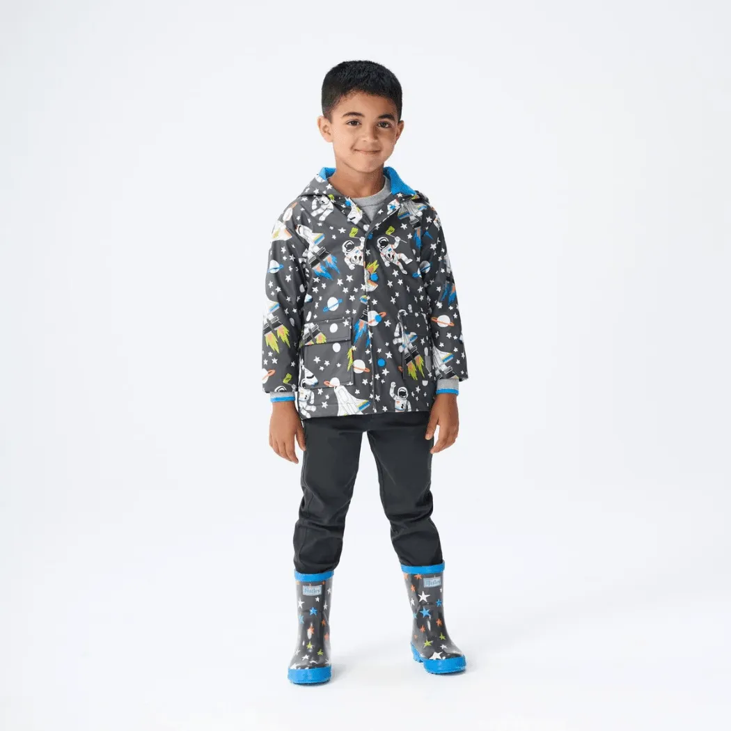 HATLEY Shiny Kids Rain Boots | Ombre Stars size 6