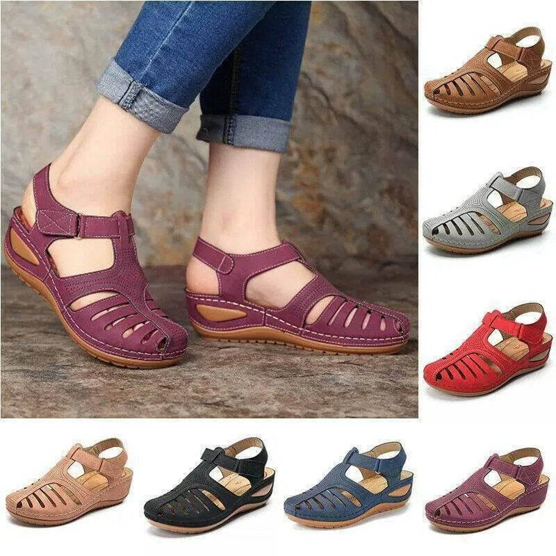 Hollow Closed Toe Orthopedic Sandal For Women