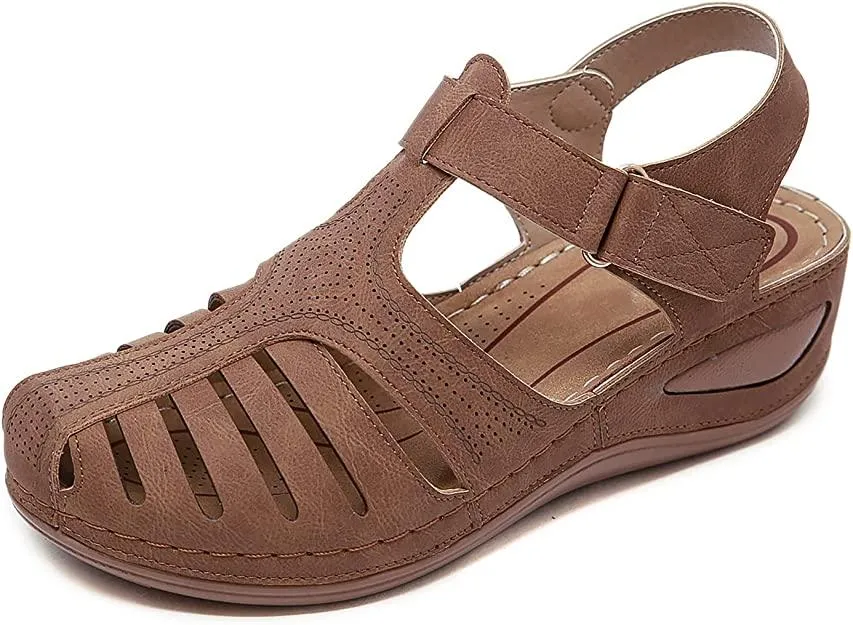 Hollow Closed Toe Orthopedic Sandal For Women
