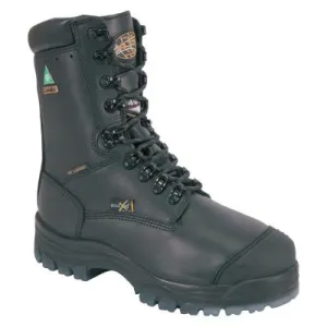 Honeywell 45 Series Leather 8 in Thermal Lace-Up Composite Toe Boots, Size 8.5, Black, 45680C-BLK-085