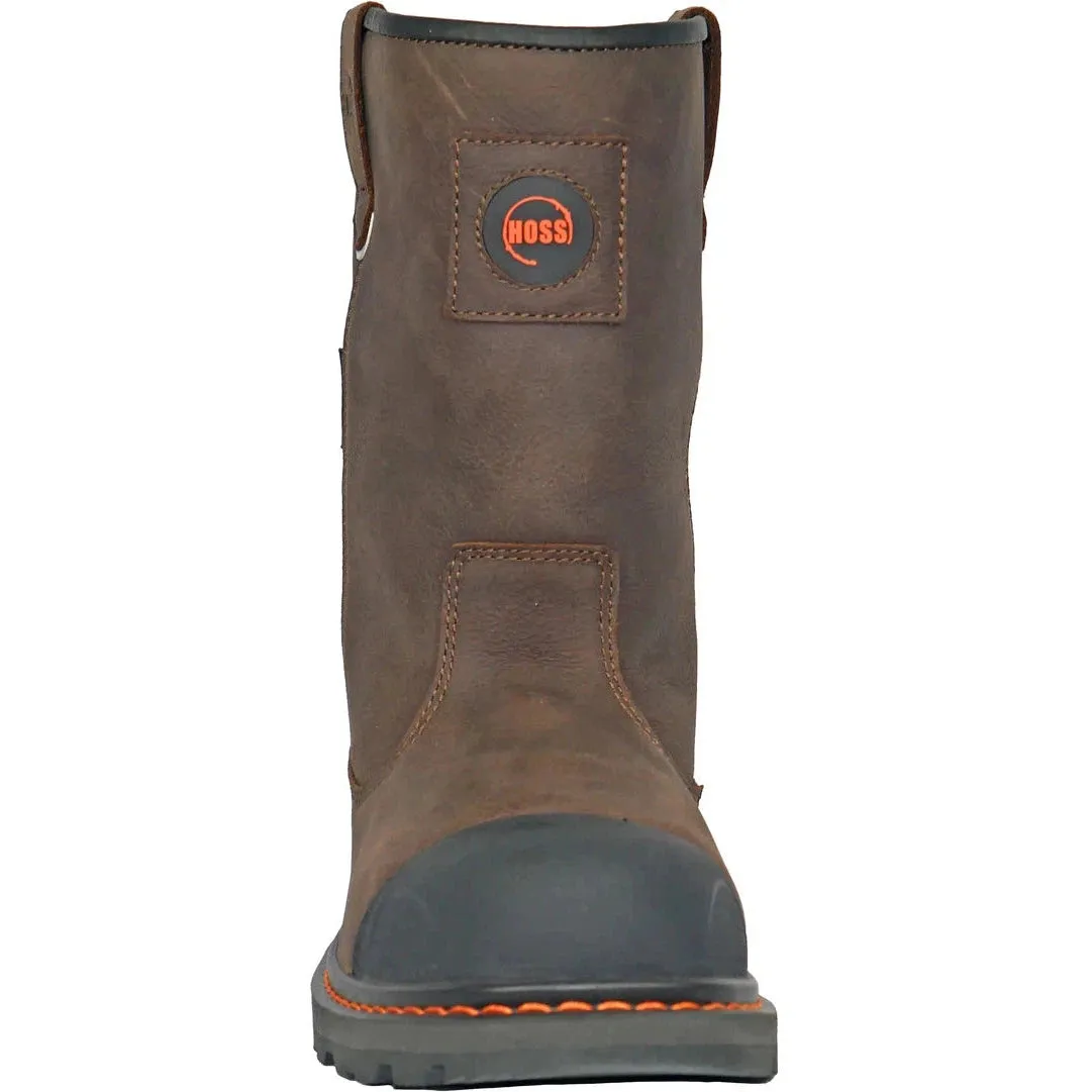 Hoss Men's Cartwright II Soft Toe Waterproof Wellington Work Boot - Brown 90216